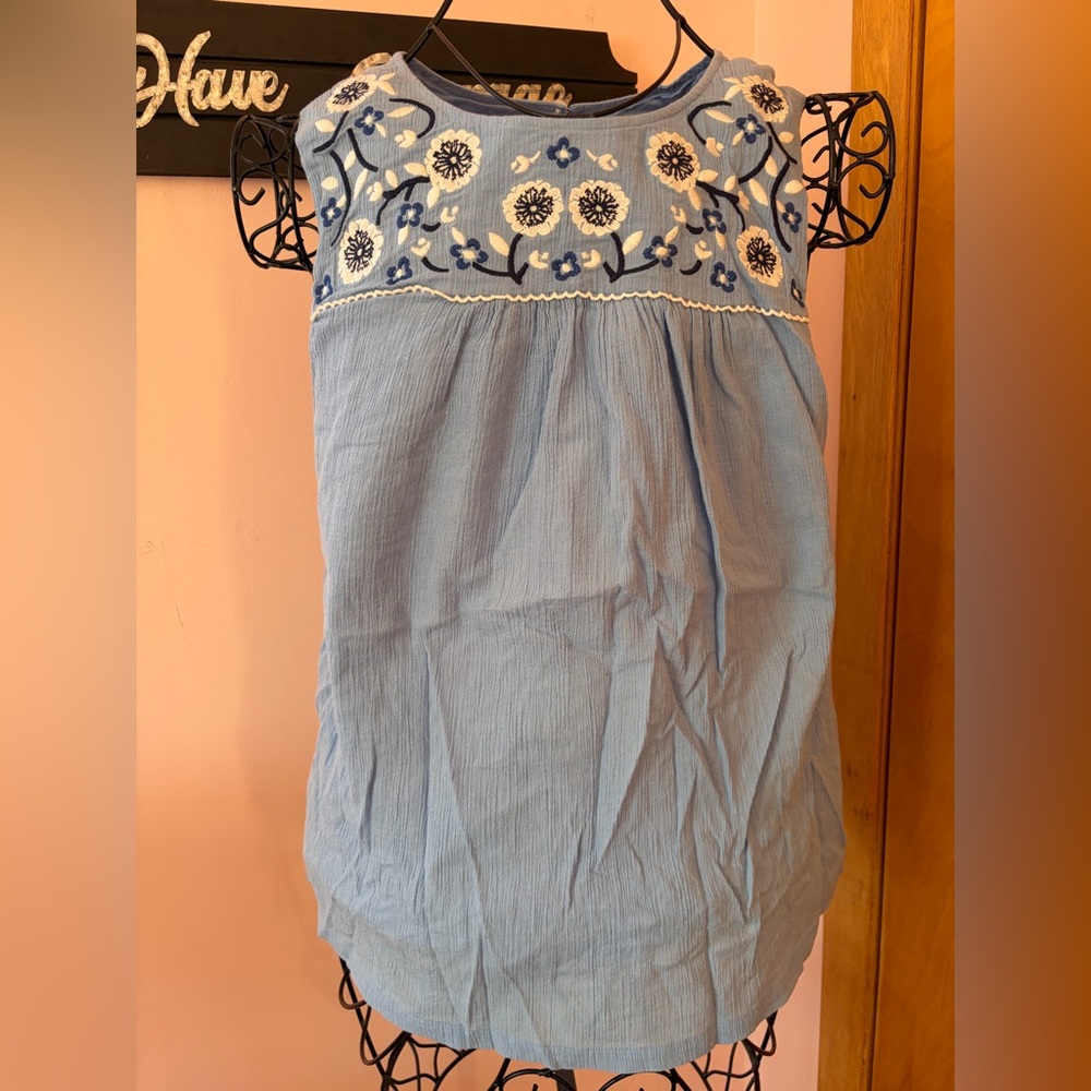 Boden blouse tank embroidered